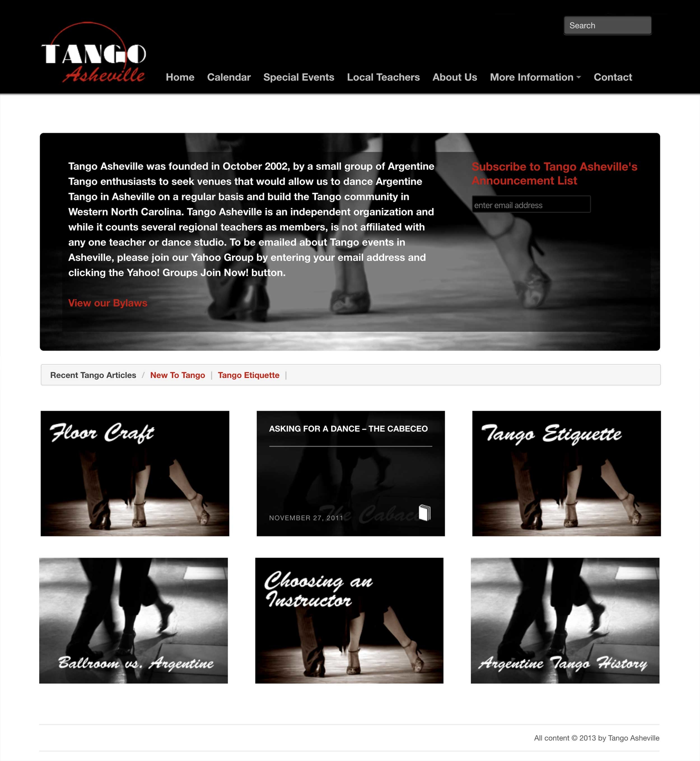 Tango AVL Website
